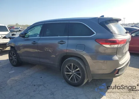 2018 Toyota Highlander Se from USA, damaged, VIN 5TDJZRFH1JS524283